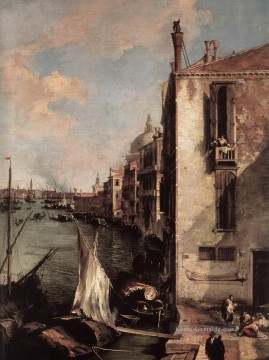 Canaletto Werke - CANALETTO Canal Grande mit Blick nach Osten vom Campo San Vio Detail Canaletto